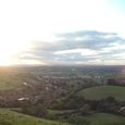 The view from Glastonbury Tor, England