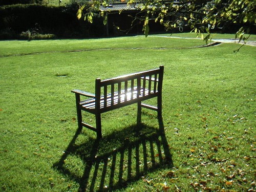 The garden seat at the Chalice Well, England